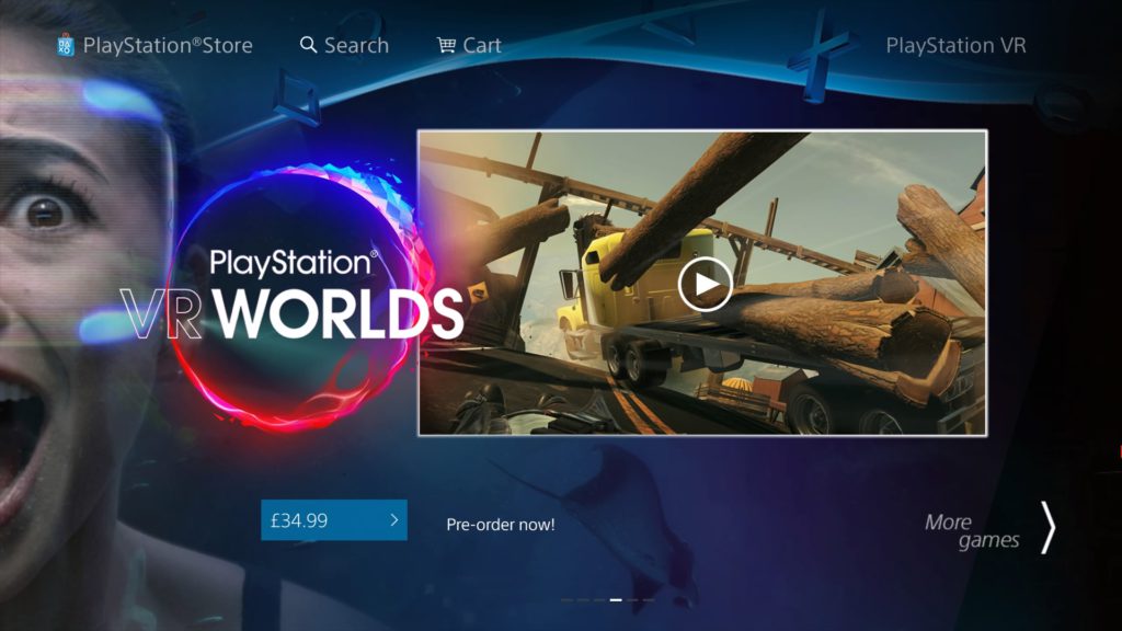 PS Store - PlayStation VR Worlds